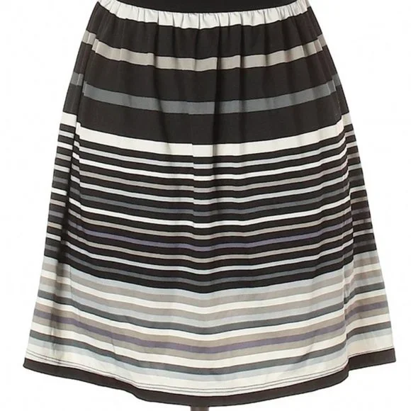 BeBop Black and Gray Striped Mini Apron Dress - Picture 7 of 10